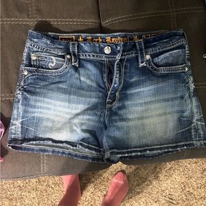 Rock Revival Women's Faded Blue Jean Shorts